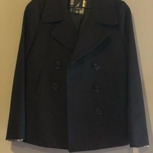 Black Nautica peacoat